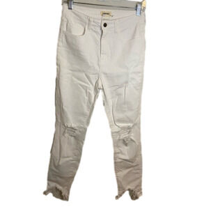 L’agence High Line High Rise Skinny in Blanc Destruct size 27